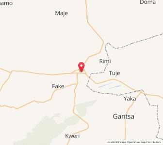 Map of Kiyawa, Jigawa