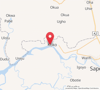 Map of Koko, Delta