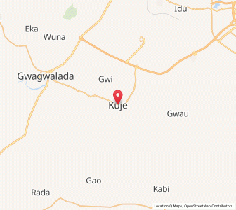 Map of Kuje, FCT