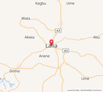 Map of Lafia, Nassarawa