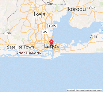 Map of Lagos, Lagos