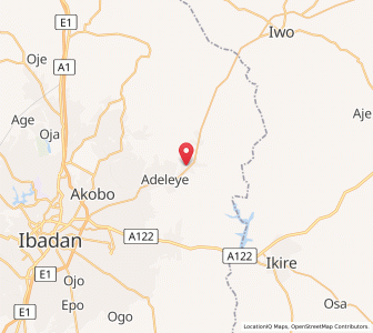 Map of Lalupon, Oyo