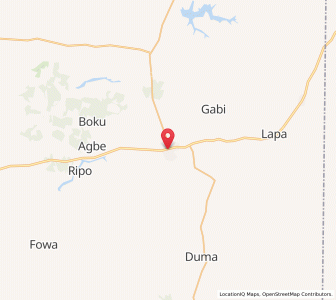 Map of Lapai, Niger