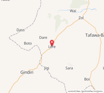 Map of Lere, Bauchi