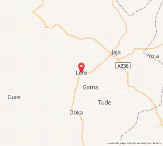 Map of Lere, Kaduna