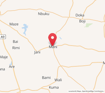 Map of Mani, Katsina