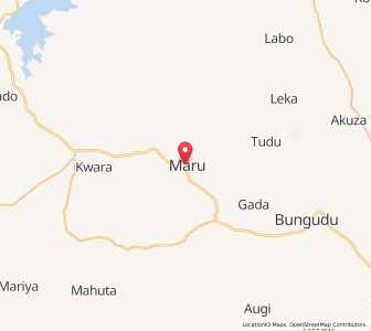 Map of Maru, Zamfara
