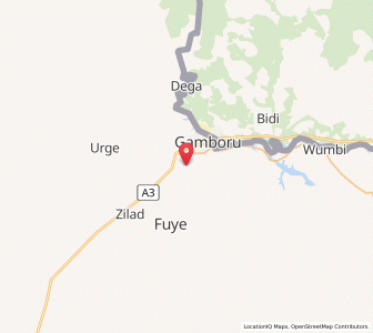Map of Ngala, Borno