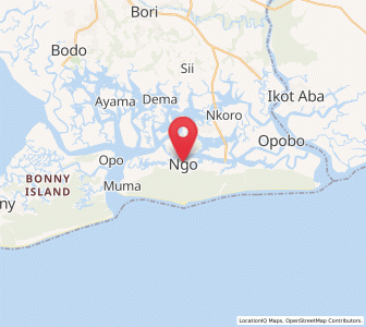 Map of Ngo, Rivers