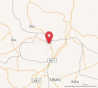 Map of Nkwoagu Isuochi, Abia