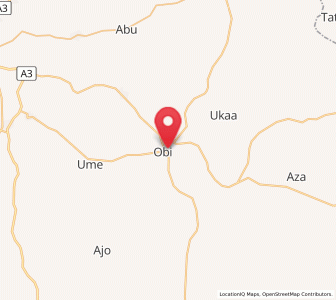 Map of Obi, Nassarawa