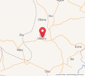 Map of Obiozara, Ebonyi