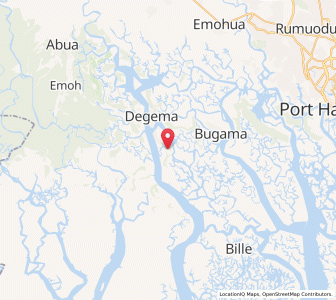Map of Obonoma, Rivers