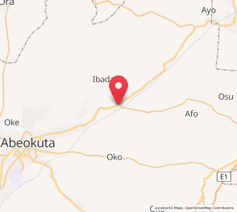 Map of Odeda, Ogun