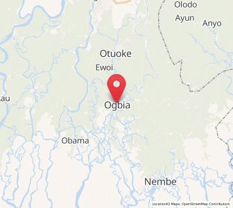 Map of Ogbia, Bayelsa