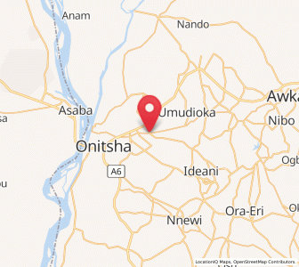 Map of Ogidi, Anambra