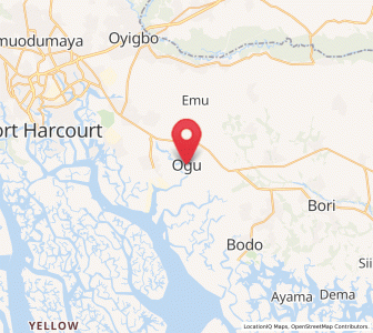 Map of Ogu, Rivers