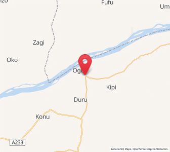 Map of Oguma, Kogi