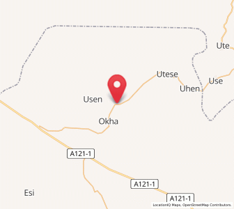 Map of Okada, Edo