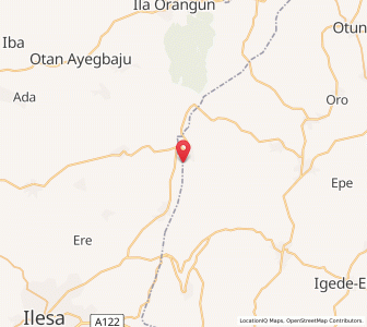 Map of Oke Mesi, Osun