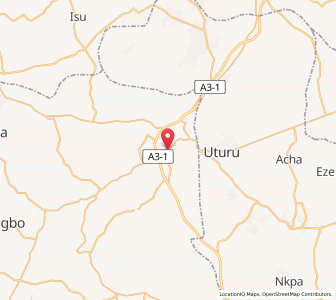 Map of Okigwe, Imo