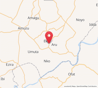 Map of Onuebonyi Echara, Ebonyi