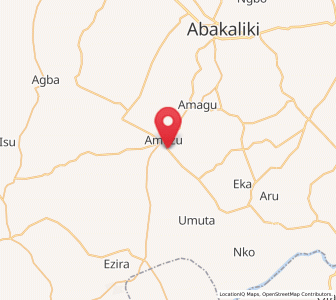 Map of Onueke, Ebonyi