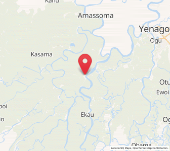 Map of Oporoma, Bayelsa