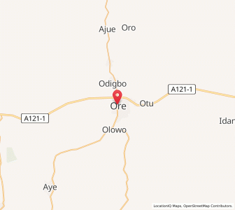 Map of Ore, Ondo