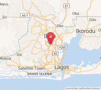 Map of Oshodi, Lagos
