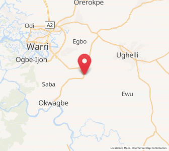 Map of Otu-Jeremi, Delta