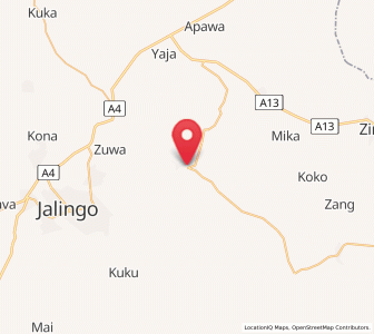Map of Pantisawa, Taraba
