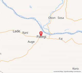 Map of Patigi, Kwara