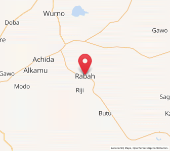 Map of Rabah, Sokoto