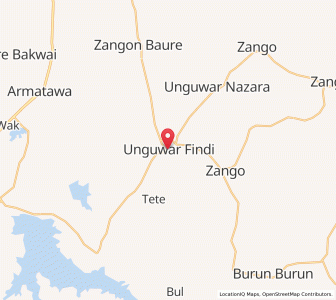 Map of Rano, Kano