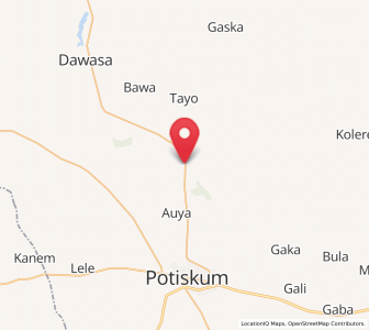 Map of Sabon Garin Nangere, Yobe