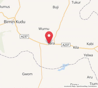 Map of Samamiya, Jigawa