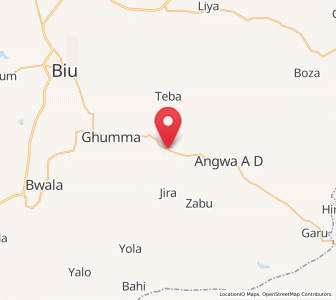 Map of Shaffa, Borno