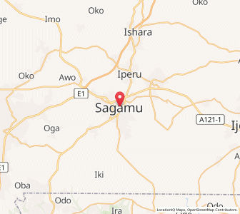Map of Shagamu, Ogun