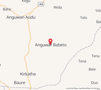 Map of Shani, Borno