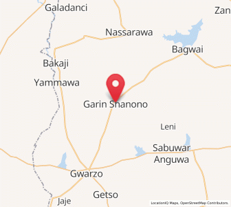 Map of Shanono, Kano