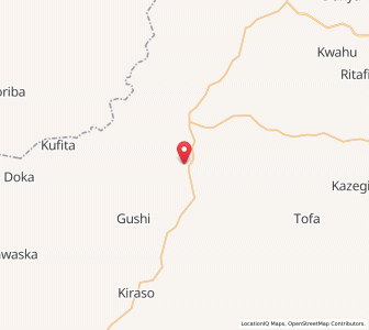 Map of Sofo-Birnin-Gwari, Kaduna