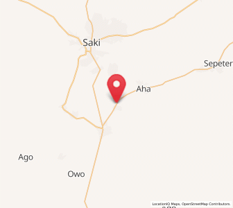 Map of Tede, Oyo