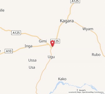 Map of Tegina, Niger