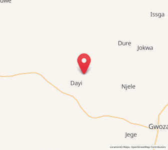 Map of Tokombere, Borno