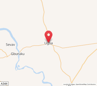 Map of Ugba, Benue