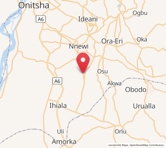 Map of Ukpor, Anambra