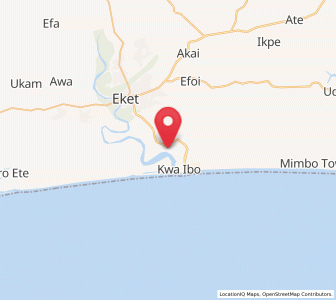 Map of Upenekang, Akwa Ibom
