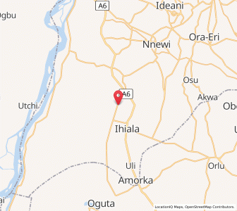 Map of Uruobo-Okija, Anambra