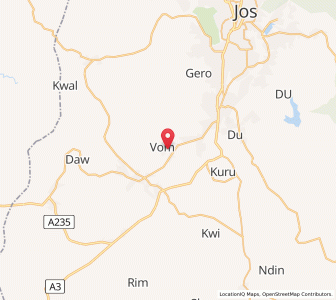 Map of Vom, Plateau